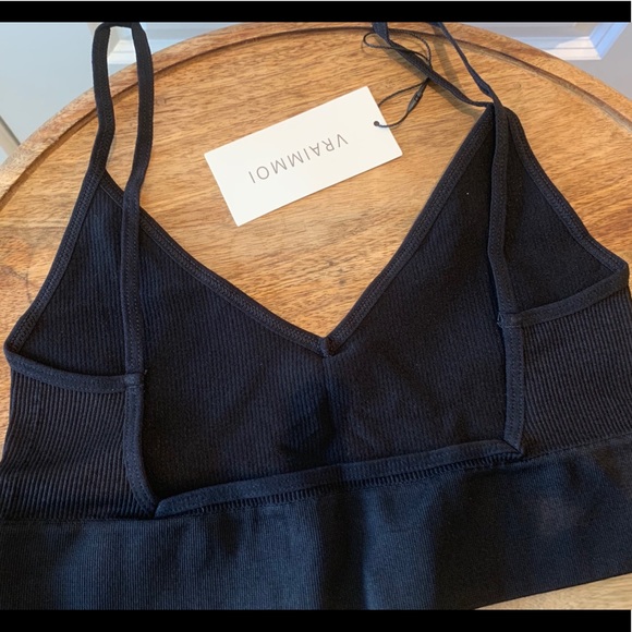 Bralette Open Back Tank Top Seamless Wireless Bra - Picture 6 of 8